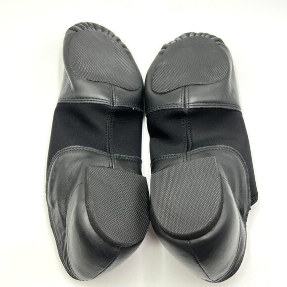 Capezio Adult 14W 14 WIDE WIDTH Black Leather EJ2A Slip‎ On Jazz Dance Shoes - Picture 8 of 12